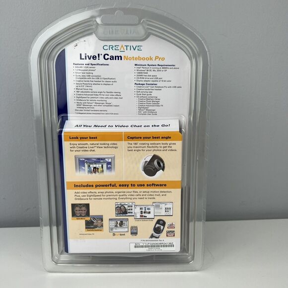 Creative Live! Cam Notebook Pro USB Webcam w/ Hands-free Headset & Carrying Case - Picture 4 of 4